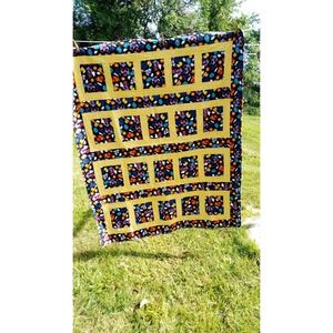 Handmade Patchwork Quilt Childs Size Zoo Animals Giraffe Lion Crib Bed 50X39‎